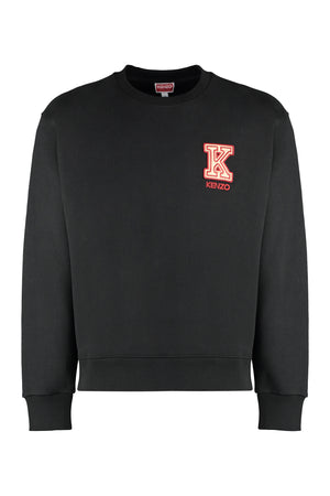 Cotton crew-neck sweatshirt-0